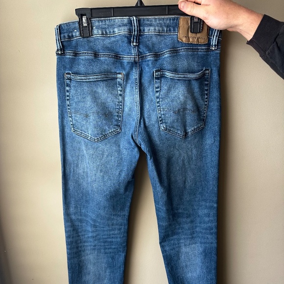 American Eagle Men's Blue Jeans Slim Straight Next Level Flex 32x32 - Picture 7 of 8